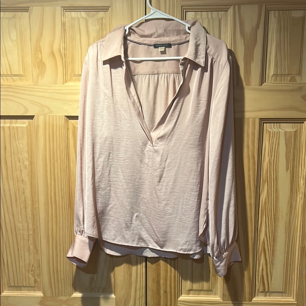 Tommy Hilfiger Blush Pink Collared Blouse